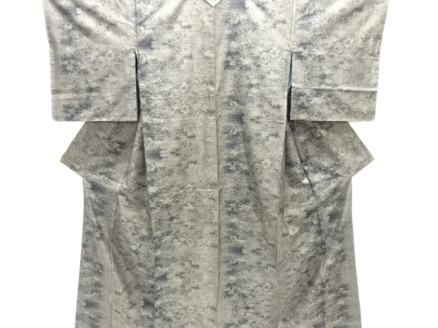 JAPANESE KIMONO / UNUSED / SILK / DORO OSHIMA TSUMUGI / WOVEN LEAVES